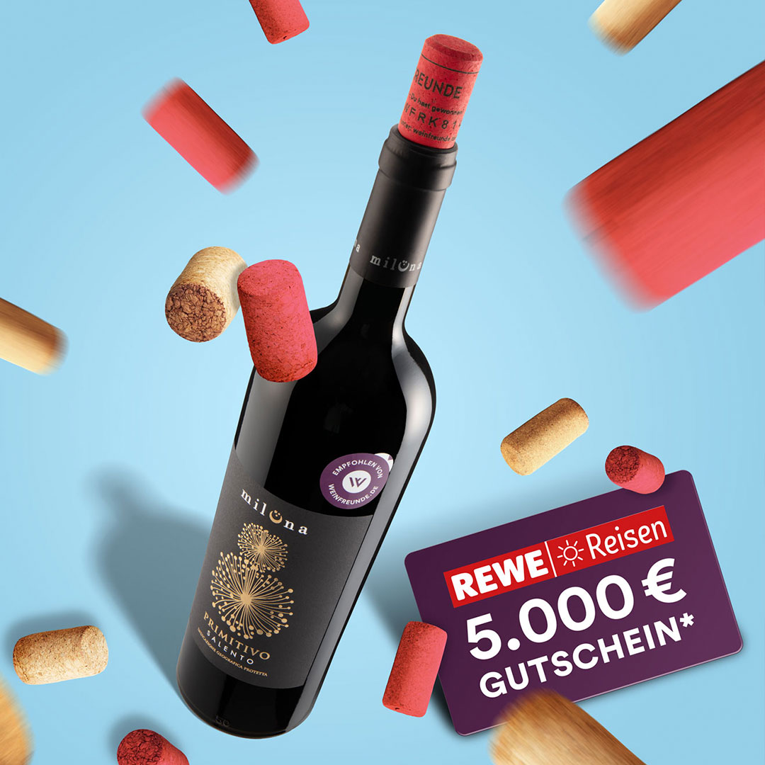 REWE WEINFREUNDE Knaller Korken – Keyvisual